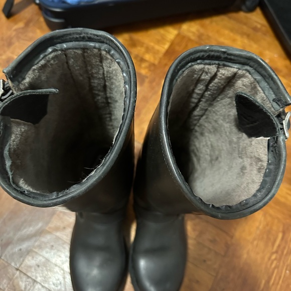 FRYE Women's Rubber Engineer Shearling-Lined Boot Size 8.5 M 3476663 - Picture 5 of 7